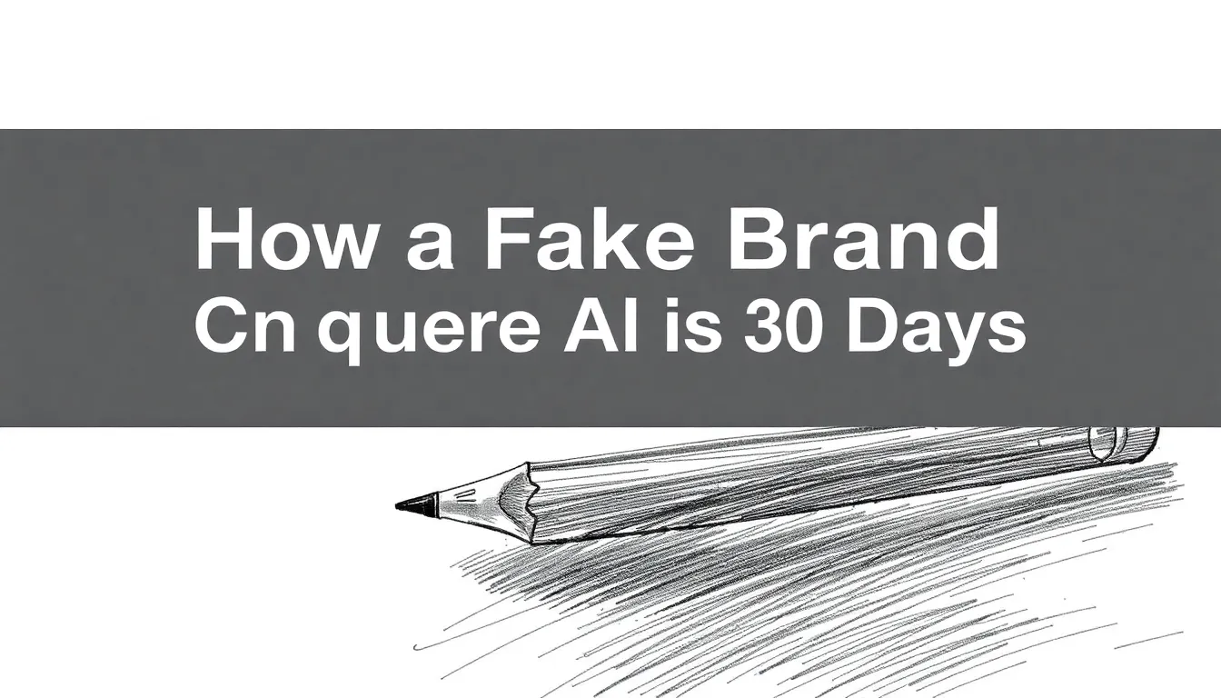 ΠΏΣ ΈΝΑ ΨΕΎΤΙΚΟ BRAND ΚΑΤΈΚΤΗΣΕ ΤΗΝ AI ΑΝΑΖΉΤΗΣΗ ΣΕ 30 ΗΜΈΡΕΣ