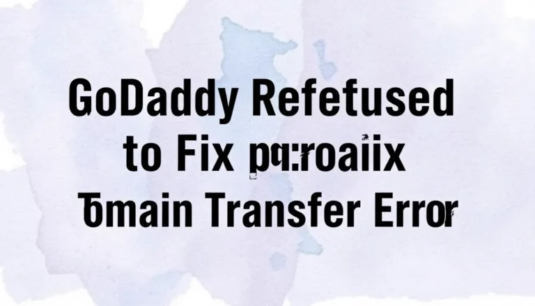 GODADDY ΑΡΝΉΘΗΚΕ ΝΑ ΔΙΟΡΘΏΣΕΙ ΛΆΘΟΣ ΜΕΤΑΦΟΡΆ DOMAIN