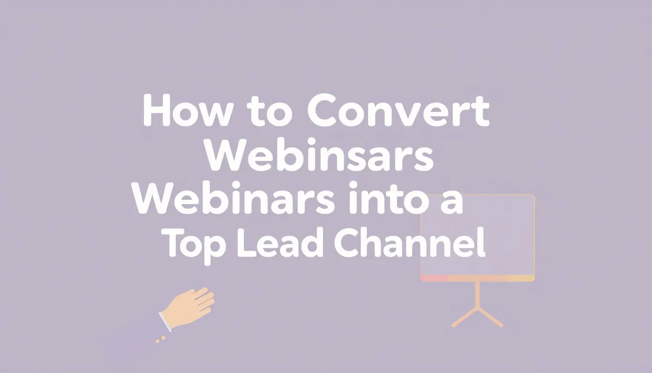 ΠΏΣ ΝΑ ΜΕΤΑΤΡΈΨΕΤΕ ΤΑ WEBINARS ΣΕ ΚΟΡΥΦΑΊΟ ΚΑΝΆΛΙ LEADS
